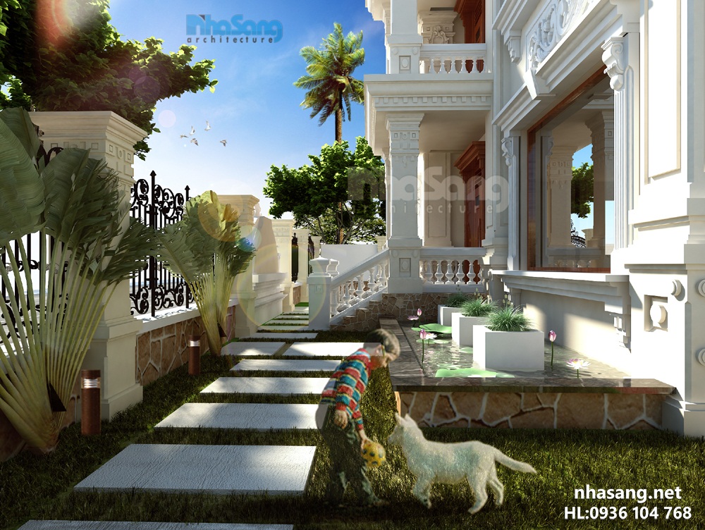 thiết kế nhà đẹp, mẫu nhà đẹp, mẫu nhà đẹp 3 tầng, thiết kế nhà 3 tầng kiến trúc pháp